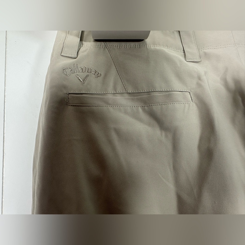 NEW Callaway Men’s Beige Golf Pants 34x30 Stretch Waistband Casual Straight Leg - Picture 6 of 12